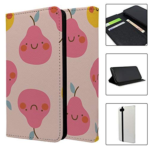 Accessories4Life Pear Pattern Full Flip Case Cover For Apple iPhone 8 - S3374