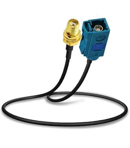 RCA To Fakra Adapter Cable For Mercedes Comand & Blaupunkt NX Video Systems (18.5cm)
