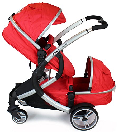 iSafe Tandem Pram me&you - 2 Tone Red (Red)