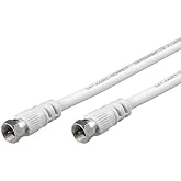 Goobay BKF F Male to F Male Satellite Cable 0.5 m White