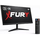 FURY 19" LED Monit&ouml;r 75Hz 5ms Dahili Hoparl&ouml;rl&uuml; Uzaktan Kumandalı HDMI VGA Geniş Ekran