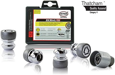 Accord Heyner Germany Locking Wheel Nuts Set 4 Removal Key Car Security Locks Anti-theft 369/5 M12x1.5