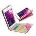 Champion Quality Iphone 6 plus/ 6s plus (5.5 inch) Ultra-Soft Second Layer PU Mix Hot Pink Leather Flip Case Cover with Two Card Slot for Apple Iphone 6 plus/ 6s plus (5.5 inch) by G4GADGET®