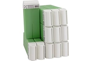 EpilWax Wachspatronen Set mit 12 Aloe Vera Warmwachspatronen zur Haarentfernung Enthaarungswachs 100 ml Roll-on Nachfüller