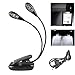 Produktbild Ganvol Led Klemmlampe, angetrieben durch 3 AAA-Batterien, 2 Lampen, 4 high power LEDs, Mobile Leselampe mit LED Beleuchtung und Clip, LED Klemmleuchte, Buchlampe, Reiselampe Arbeitsplatzleuchten, ageslichtweiß, Reparaturlampe