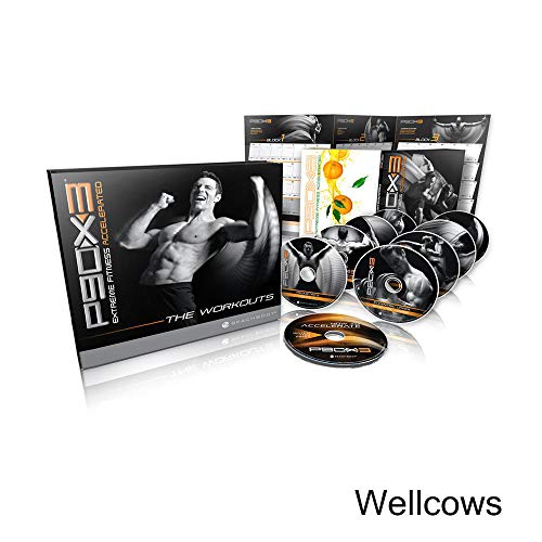 Beachbody DVD d'entraînement P90X3 de Tony Horton - Kit de base avec 16 séances d'exercices extrêmes de 30 minutes et plan de nutrition