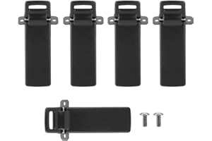 TANGXI Lot de 5 Clips de Ceinture pour Talkie-walkie Baofeng UV-5R