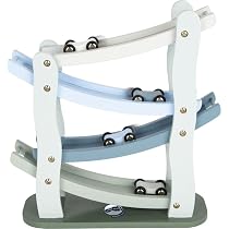 Small Foot Pista Per Auto In Legno 16 Pezzi – Rotonda Con Stazione Di Servizio, Veicoli E Piloni, Gioco Per Bambini 3+ Anni - 2