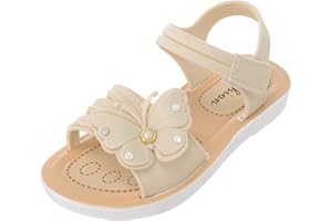 BOTCAM Chaussures pour enfants Filles Sandales d'été Semelle souple Antidérapantes Confortables Chaussures de Princesse Nœud Sandales Sandales 35