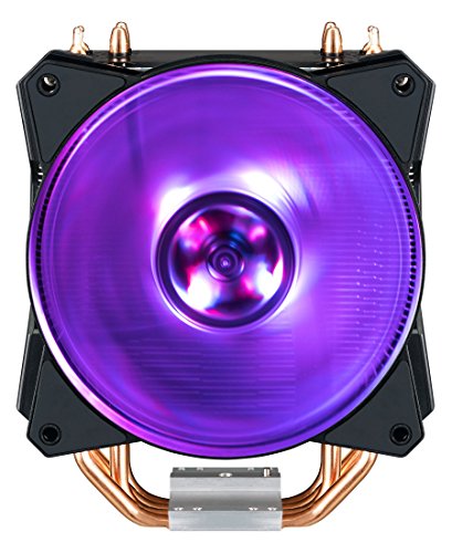 Cooler Master MasterAir MA410P RGB - Ventiladores de CPU  4 Heatpipes  1 x MasterFan AB 120 RGB Ventilador  LED RGB  MAP-T4PN-220PC-R1