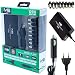 Produktbild 2in1 Ladekabel Netzteil Notebook Laptop Universal 120W 220v 12v Kfz für IBM ASUS Toshiba Dell Acer Output: 15V, 16V, 18,5V, 19V, 19,5V ~ 4.5A, Output: 20V(21V), 12v 24V (120W)