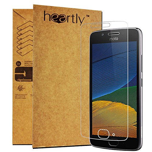 Heartly Protective 2.5D 0.3mm Pro 9H Hardness Toughened Tempered Glass Screen Protector For Motorola Moto G5 RS.199 (80.00% Off) - Amazon