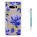 Produktbild Galaxy Note 8 HandyHülle,Grandoin Süßes Muster Transparent Ultra Dünn Weiche TPU Silikon Schutz Handy Hülle Handytasche Etui Schale Schutzhülle Case Cover für Samsung Galaxy Note 8 - Orchidee