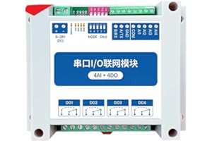 EBYTE RS232 4AI+4DO Watchdog ModBus RTU Control I/O Modulo di Rete MA02-XACX0440 con Porta seriale per PLC/Touch Display Io