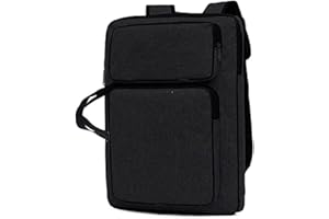 HAOZAIKEJI A3 Sac de Transport pour Planche à Dessin Étanche Sacoche à Peinture Art Portfolio Case Sac de Rangement Croquis Fichier Palette Pinceaux Enfants Artiste Portable Sac à Dos de Dessin