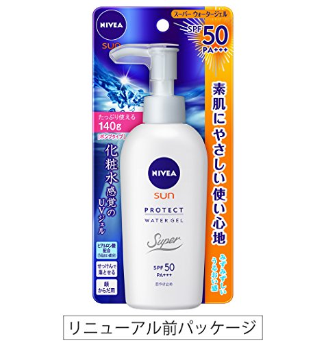 Nivea Sun Protect Super Water Gel SPF 50/PA+++ (Face & Body)Pump Type 140 g (Japan Import) - 3