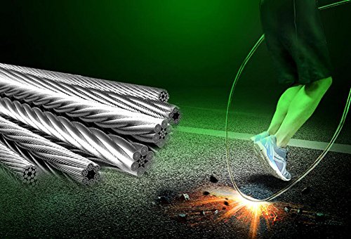 JOYORUN Springseil Speed Rope mit Zähler / Springseil Stahl für Sport Training CrossFit, Fitness-Training, Rope-Skipping, MMA & WODs - 4