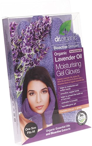 DR ORGANIC Lavender Oil Moisturising Gel Gloves (One size fits all)