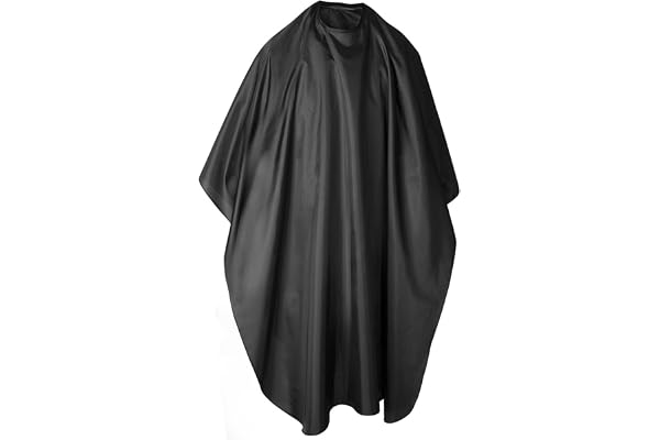 TRIXES Extra lång frisörkappa – salong frisörklänning för klippning, styling och färgning hår – återanvändbar unisex cape med justerbar stängning – hem och professionell frisör användning