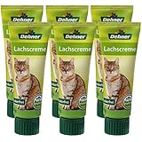 Dehner Katzensnack, Lachscreme in Lebensmittelqualität, 6 x 75 g (450 g)