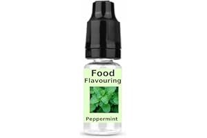 oceanevo® Food Flavoring 10ml Highly Concentrated Food Flavour – Natural Liquid Essence for Baking, Cooking, Sweets, Cakes, Shakes (Peppermint)