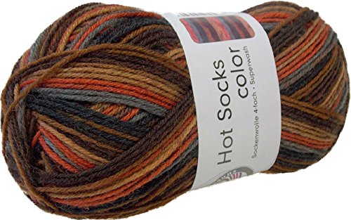 Gründl Hot Socks color Farbe 414 Sockenwolle Strumpfwolle Wolle zum Socken stricken