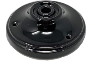 LAMORELL LIGHTDESIGN Rosace en porcelaine Ø100 1 sortie centrale. Couleur Noir