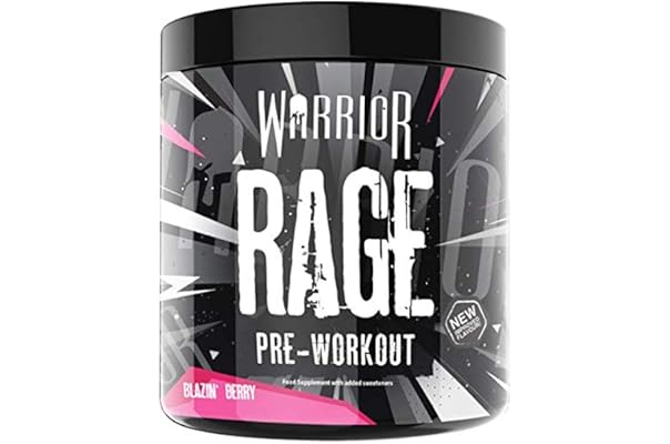 Warrior Supplements Rage Pre Workout Powder Blazin 392g Warg Blazin Berry Amazon Co Uk Health Personal Care