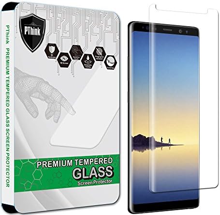 PThink [3D Curved Full Screen Coverage] Tempered Glass Screen Protector for Samsung Galaxy Note 8