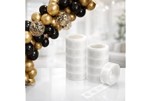 Inflate Decorate Ltd. 300 PCS Balloon Glue Dots, Double sided removable adhesive, Extra Strong sticky Dots for Birthday Party Wedding Christmas Decorations and DIY Scrapbooking Craft. (3)