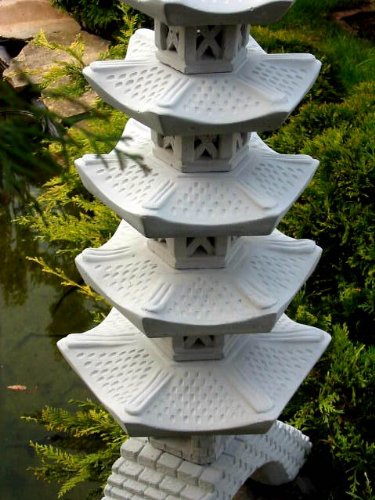 Pagode auf Brücke japanische Steinlaterne HUK5 - 3