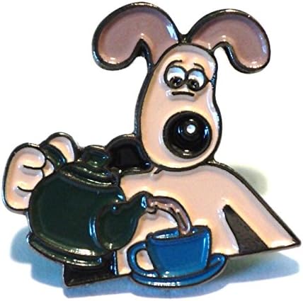 Gromit The Dog Making Tea Wallace &amp; Gromit Metal Enamel Badge