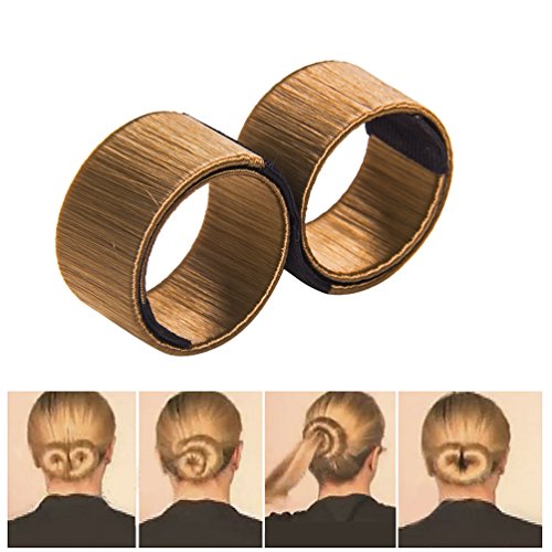 VALUE MAKERS® Damen Fashion Haarstyling Tool – Donut ehemaliges Schaum Französisch Spiral Magie DIY Werkzeug Brautschmuck Rolle - 6