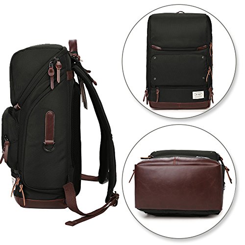 ZUMIT Laptop Rucksack 14 Zoll Damen Herren Business Travel Rucksack Studenten Backpack Taschen mit Gro  en Kapazit  t Schwarz