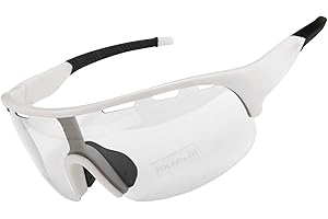 SAWUTPV Gafas de Ciclismo Fotocromáticas Resistentes al Viento con Protección UV400 Polarizadas para Hombres y Mujeres