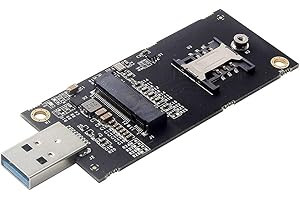 NFHK NGFF M.2 Key-B WWAN auf USB 3.0 Adapter Riser-Karte mit SIM-Steckplatz für 3G/4G/5G LTE Wireless Module Modemkarte, NF-EP-026