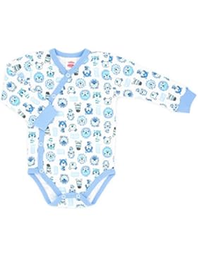 MAKOMA Baby Mädchen und Jungen Wickelbody Langarm -03128 Tiger- (56 - 68)