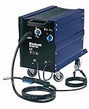 Das Schutzgas-Schweißgerät BT-GW 170 ist ein mobiles Gerät, mit dem sich Stähle im MAG-Verfahren schweißen lassen. Sein stufenloser Zwei-Rollen-Drahtvorschub sorgt für flüssiges Arbeiten. Der Schweißstrom lässt sich in 6 Stufen von 25 bis 135 Ampere regeln, um für jeden Einsatzzweck exakt dosierte Leistung abzurufen.