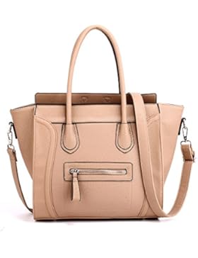 Trendstar Damen Entwerfer Schnappen Lächeln Kunstleder Promi Stil Stilvolle Tote Handtaschen