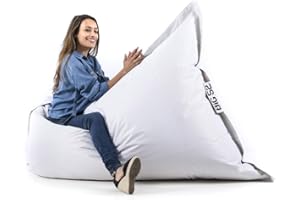 LIVEDECO - Pouf Géant Blanc BiG52 Classic