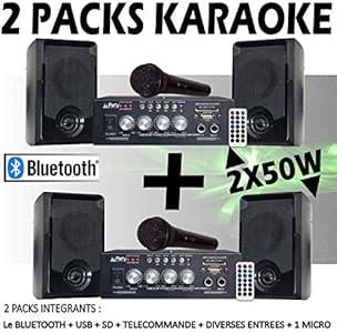 Sara Natale Se Karaoke.Karaoke X2 Bluetooth Usb Microfono Amplificatore Altoparlanti Pa Dj Sono Famiglia Compleanno Natale Bambino Jouet Amazon It Strumenti Musicali E Dj
