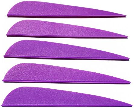 MS JUMPPER Arrows Fletches 4 Inch Plastic Arrow TPU Vanes Hunting Target Shooting Shaft Fletching for DIY Arrows Archery Bow (Pack of 50)