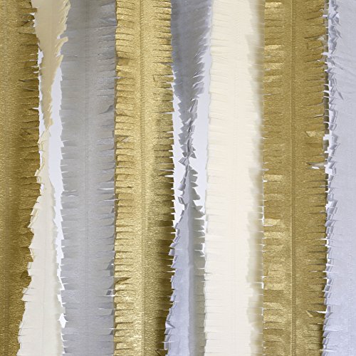 Decadent Decs - Cortinas de guirnaldas, 3 Unidades, diseño de Colores metálicos