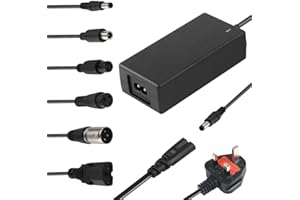 Electric Scooter Charger, CJBIN 42V 2A Hoverboard Charger, E Scooter Char-ger, Electric Bike Char-ger with 6 Connections for Xiaomi/Mobility/Self-Balancing Scooter, 36V Li-ion Batterie