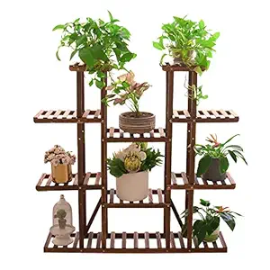 Store2508 Solid Wooden Vertical Garden Multi Layer Plant Stand 116 x 115 x 25 cm Model MB800