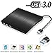 Produktbild USB3.0 externes CD DVD Laufwerk Brenner, QinYun Superdrive für Alle Laptops/Desktop Unter Windows und Mac OS für Apple MacBook, MacBook Pro, MacbookAir, iMac