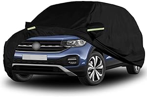 RASHION Autoabdeckung Wasserdicht Kompatibel mit VW T-Cross 2018-2024, Atmungsaktiv Vollgarage Autoplane für Regen Sonne Staub Schutz Auto Abdeckplane Abdeckung
