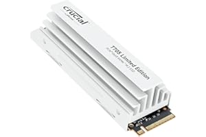 Crucial T705 SSD 2TB PCIe 5.0x4 Gen5 NVMe M.2 con Disipador Blanco, Velocidades de lectura hasta 14500 MB/s, escritura 12700 MB/s, Para PC de escritorio, TLC NAND, Disco Duro Interno - CT2000T705SSD5A