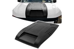 JHCHAN Fit [2011-2015] Compatible with Ford Ranger T6 Wildtrak Limited XL XLT Bonnet Scoop Vent Trim Large Scoop Cover Accessories Decoration Bonnet Protector Matte Black ABS
