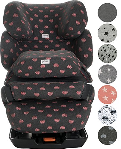 Bezug für Autokindersitz Cybex Pallas Fix, 2 Fix Fluor Heart Janabebé®